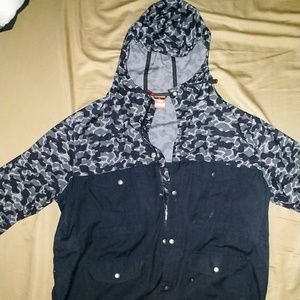 Nike Hooded Camo Destroyer Jacket Size 3XL